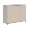 Kommode – 103 × 73 cm, moderner Stil, mit mehreren Türen, aus Holz, Beige