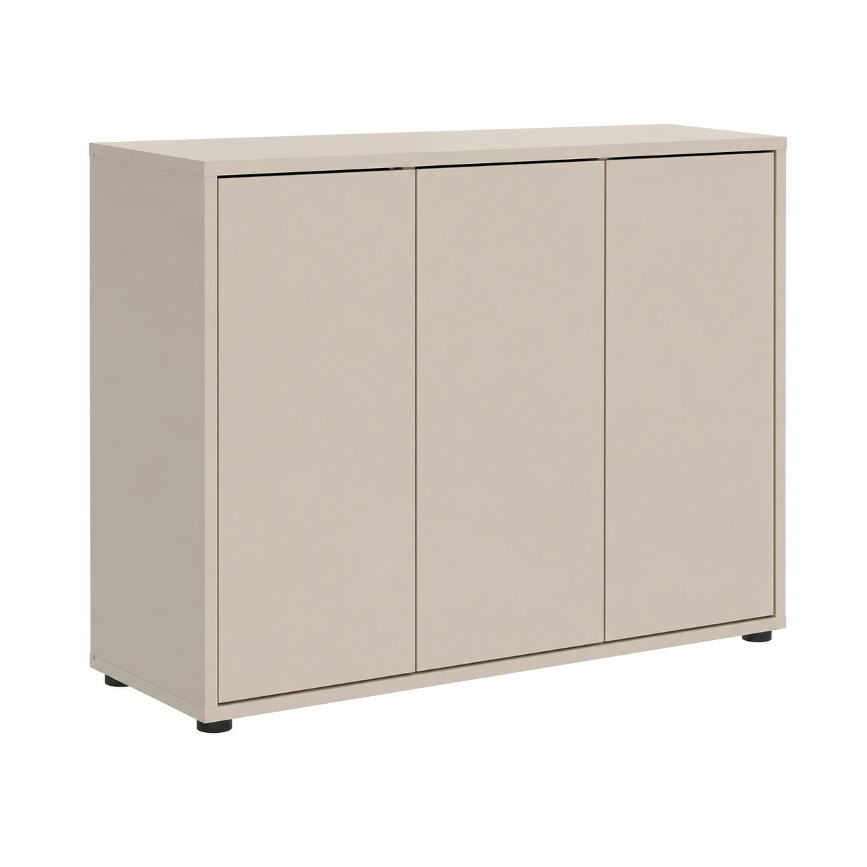 Kommode – 103 × 73 cm, moderner Stil, mit mehreren Türen, aus Holz, Beige