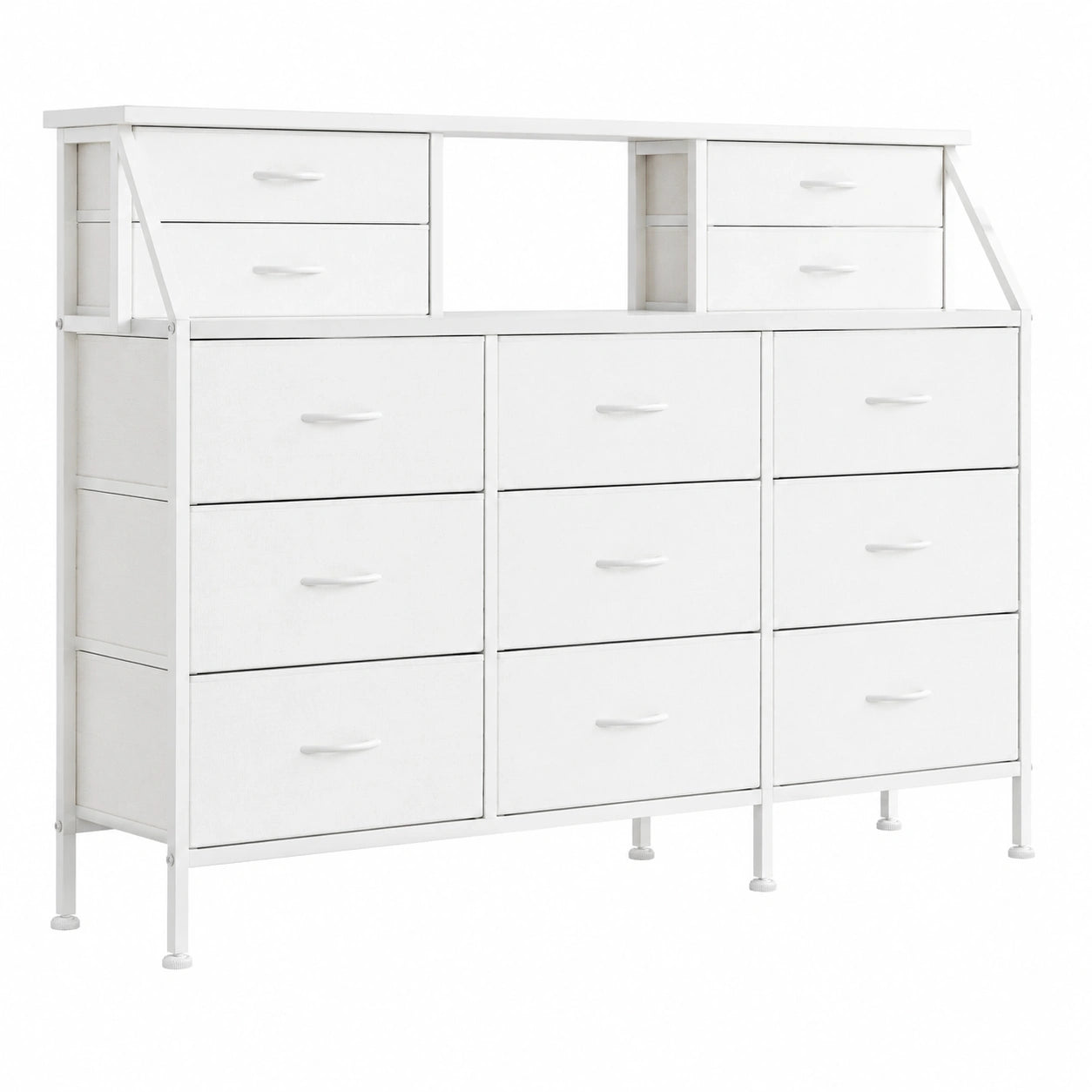 Kommode – 140 cm, mit Schubladen, für Wohnzimmer, Schlafzimmer und Flur