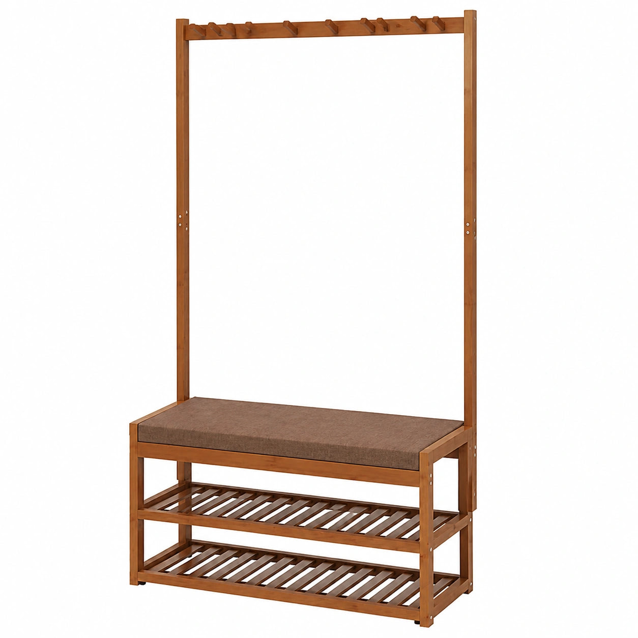 Schuhbank – 80 cm, Braun, für Flur