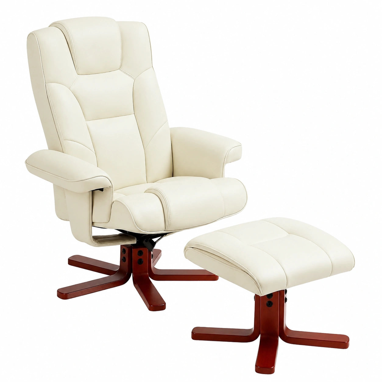 Relaxsessel – gepolstert, mit Rückenlehne, aus Kunstleder, für Wohnzimmer