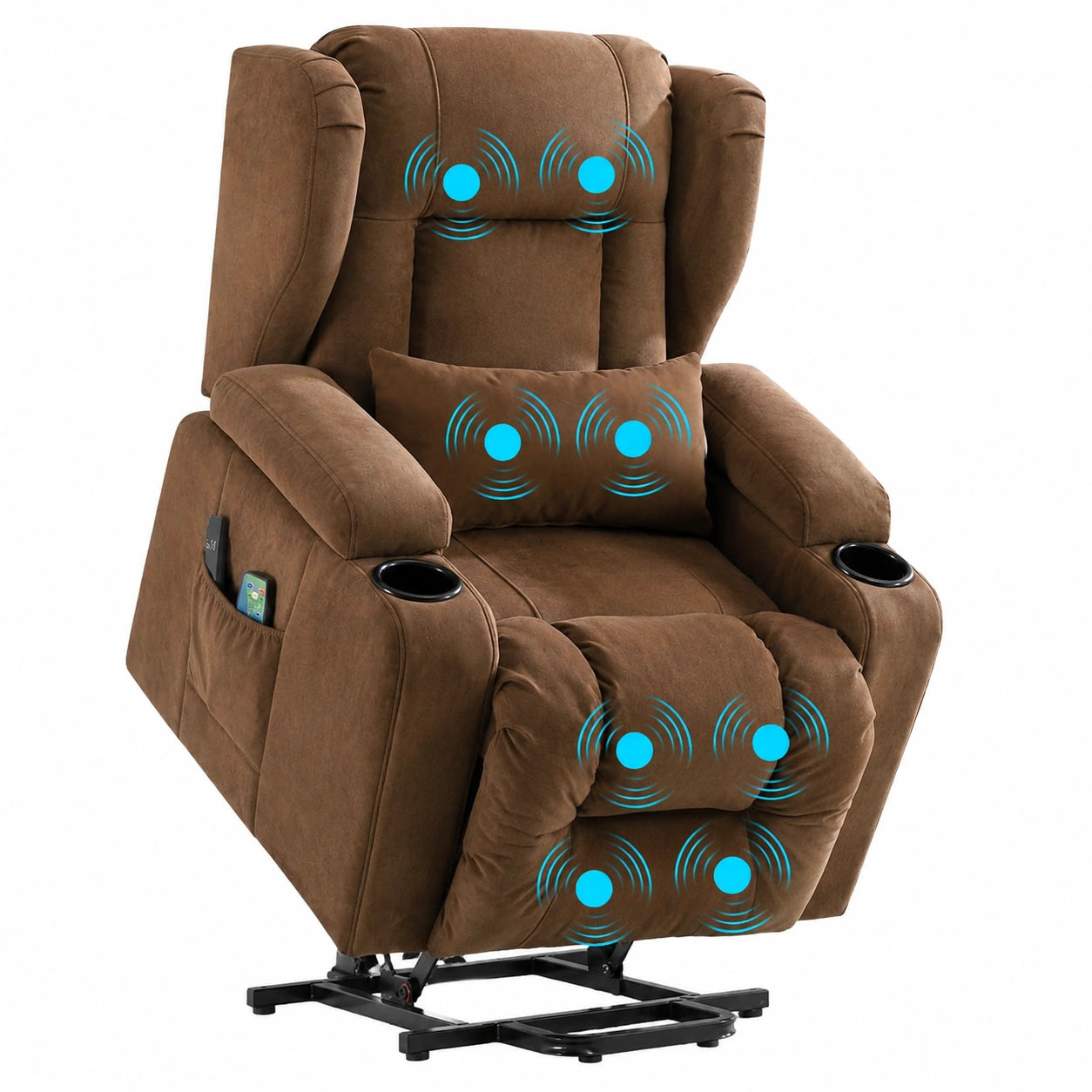 Relaxsessel – mit Rückenlehne, elektrisch, aus Stoff, für Wohnzimmer