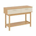 Konsolentisch – 100 × 40 × 80 cm, rechteckige Form, mit Schubladen, mit Ablagen