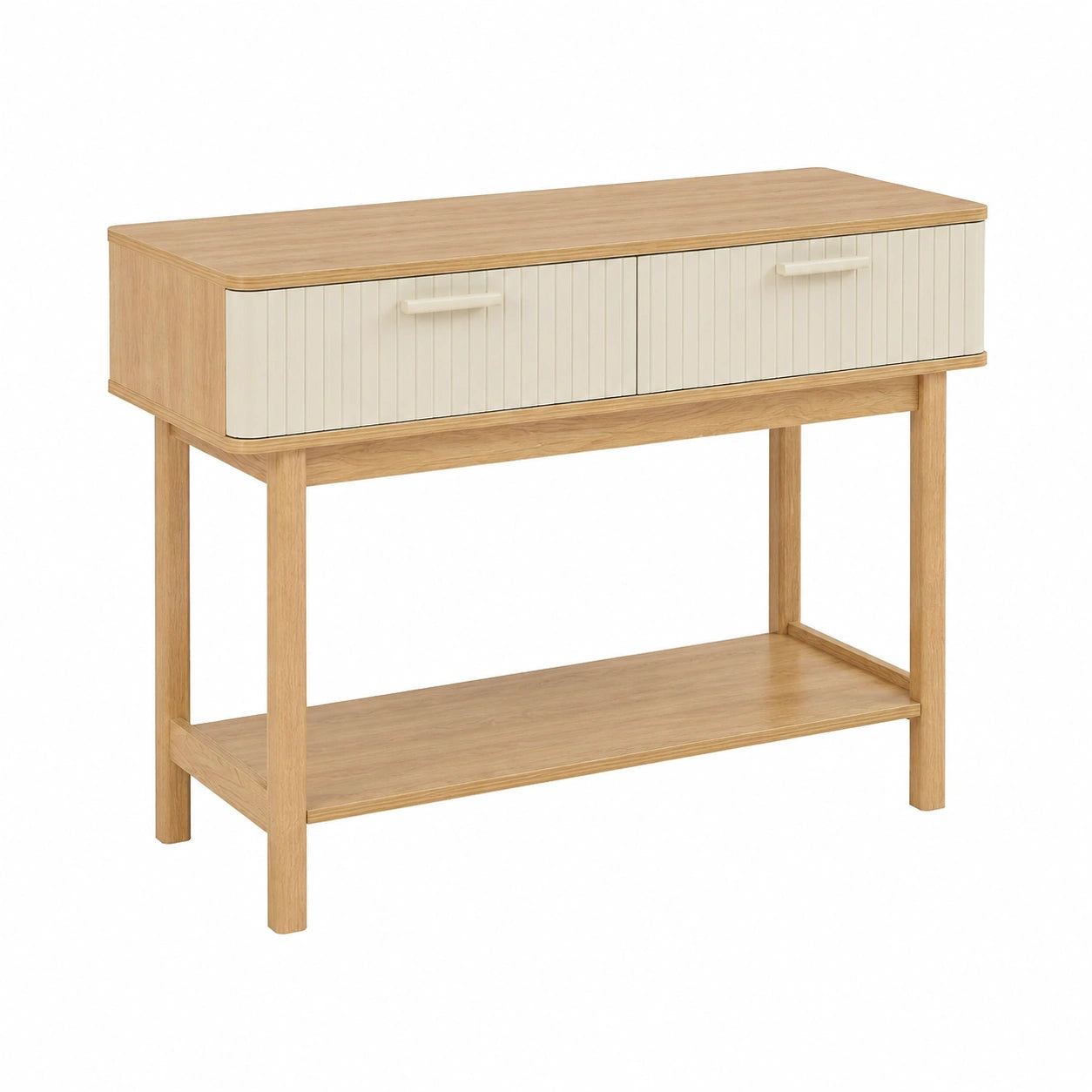 Konsolentisch – 100 × 40 × 80 cm, rechteckige Form, mit Schubladen, mit Ablagen