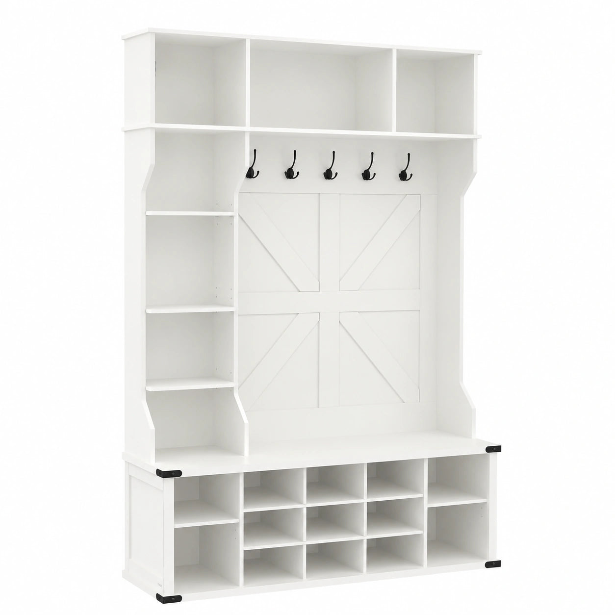 Garderobe – Landhausstil, mit Ablagen, freistehend, für Flur