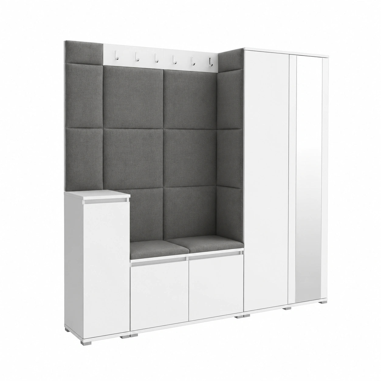 Garderobenschrank – 220 cm, mit Stauraum, für Flur