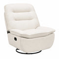 Relaxsessel – 95 cm, klappbar, drehbar, Beige, für Wohnzimmer, Schlafzimmer und Büro
