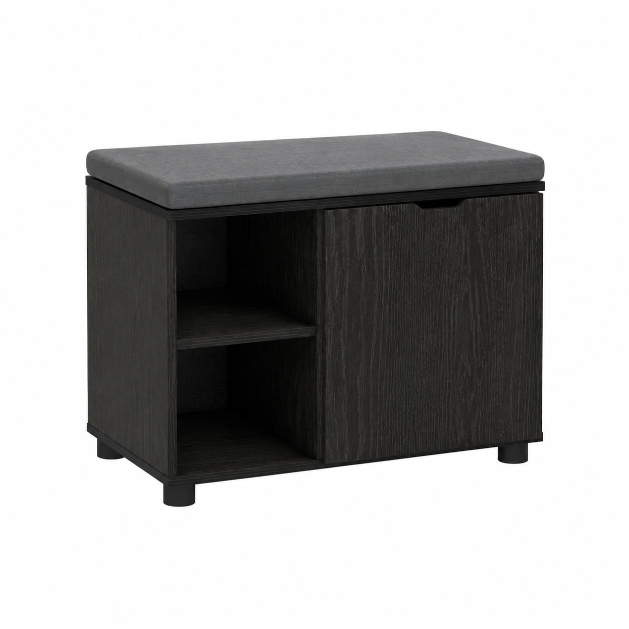 Bank – 60 × 38 × 46 cm, aus Holzwerkstoff und Eichenholz, für Flur